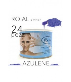 CERA EPILAZIONE ROIAL LIPOSOLUBILE BARATTOLO 400 ML AZULENE  24 PZ