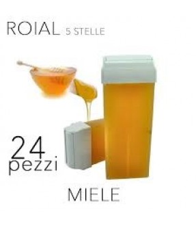 CERA EPILAZIONE ROIAL LIPOSOLUBILE RULLO 100 ML MIELE 24 PZ