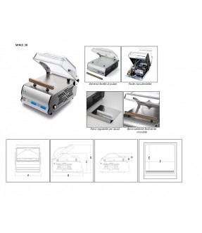 MACCHINA PER SOTTOVUOTO A CAMPANA LA FELSINEA SPACE 30 BX