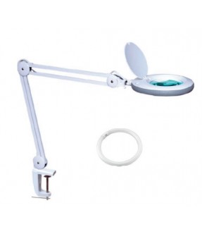 LAMPADA DA TAVOLO CON LENTE D'INGRANDIMENTO 5 DIOTTRIE 5" NEON 22W