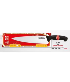 COLTELLO CUCINA MANICO IN PLASTICA 26 CM SPESSORE LAMA 3 MM LINEA HO.RE.CA. DE LUCA