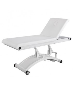 LETTINO ELETTRICO FISIOTERAPIA OSTEOPATIA MASSAGGI 1 SNODO 1 MOTORE - DESIGN MINIMALISTA - PISTONE A GAS - 2 RUOTE INCORPORATE. RIVESTIMENTO IN PU - FORO VISO