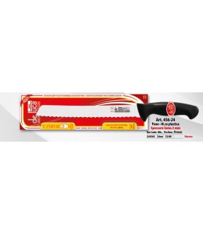 COLTELLO PANE MANICO IN PLASTICA 24 CM SPESSORE LAMA 2 MM LINEA HO.RE.CA. DE LUCA