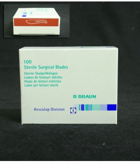 LAME BISTURI AESCULAP B.BRAUN N°10 100 PZ