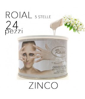 CERA EPILAZIONE ROIAL LIPOSOLUBILE BARATTOLO 400 ML ZINCO  24 PZ